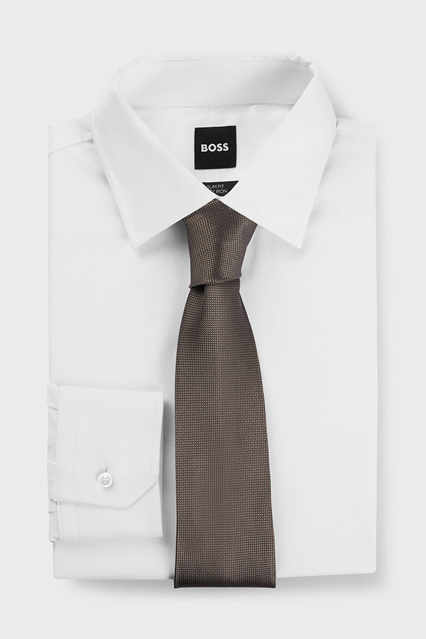 ΓΡΑΒΑΤΑ ΜΕΤΑΞΩΤΗ BOSS CAMEL - 376